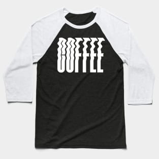 Coffee Wavy Bold Text Baseball T-Shirt